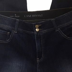Lane Bryant Jeans Cropped Tighter Tummy Tech Sz 20